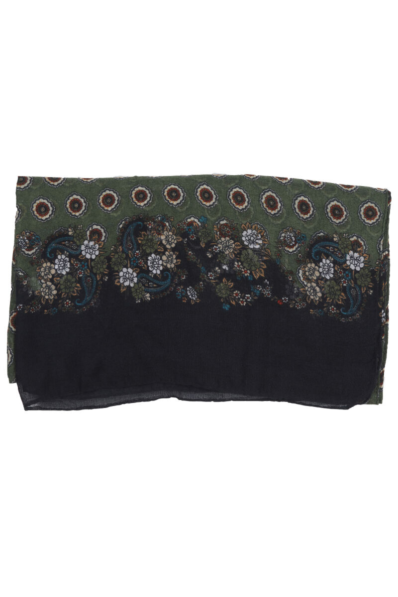 Erkek Yeşil Desenli Kaşkol - 3