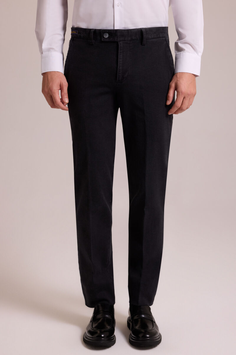 Erkek Antrasit Dıogonal Yancep Kot Pantolon - 1