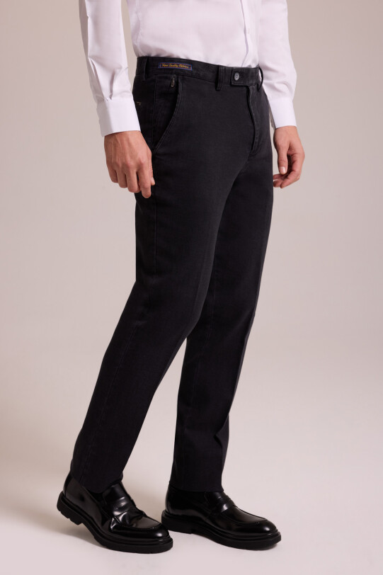 Erkek Antrasit Dıogonal Yancep Kot Pantolon