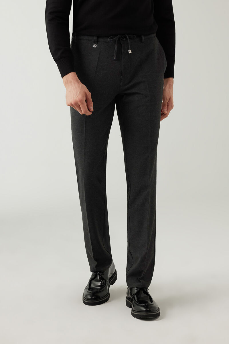 Erkek Antrasit Jogger Pantolon - 1