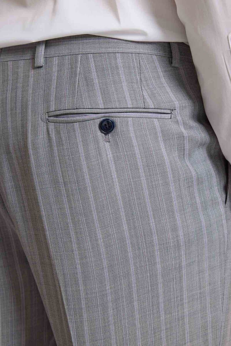 Erkek Antrasit Regular Fit Kruvaze Takım Elbise - 8