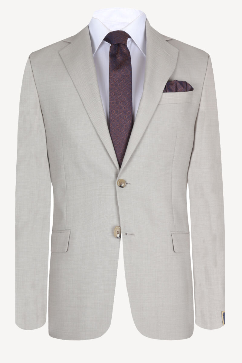 Erkek Bej Klasik Takım Elbise - 2