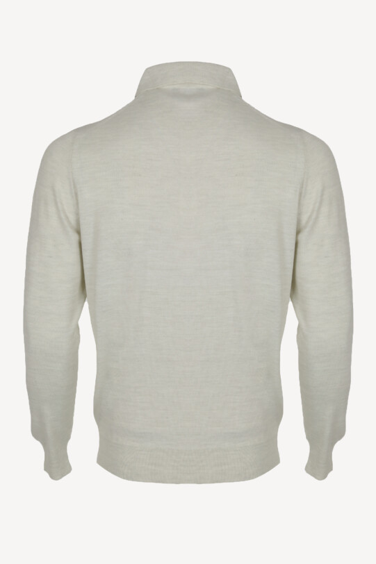 Erkek Bej Polo Yaka Klasik Triko