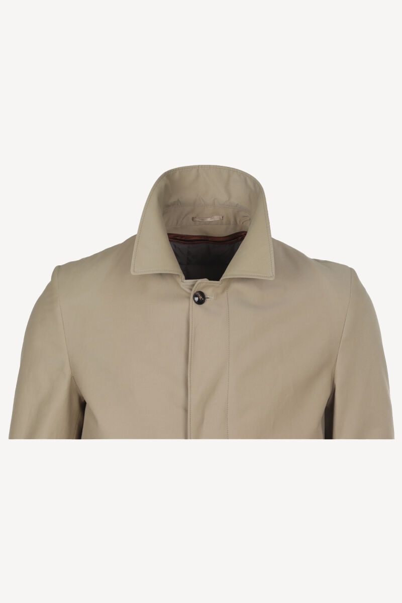 Erkek Bej Regular Fit Pardesü İçi Çıkmalı - 2