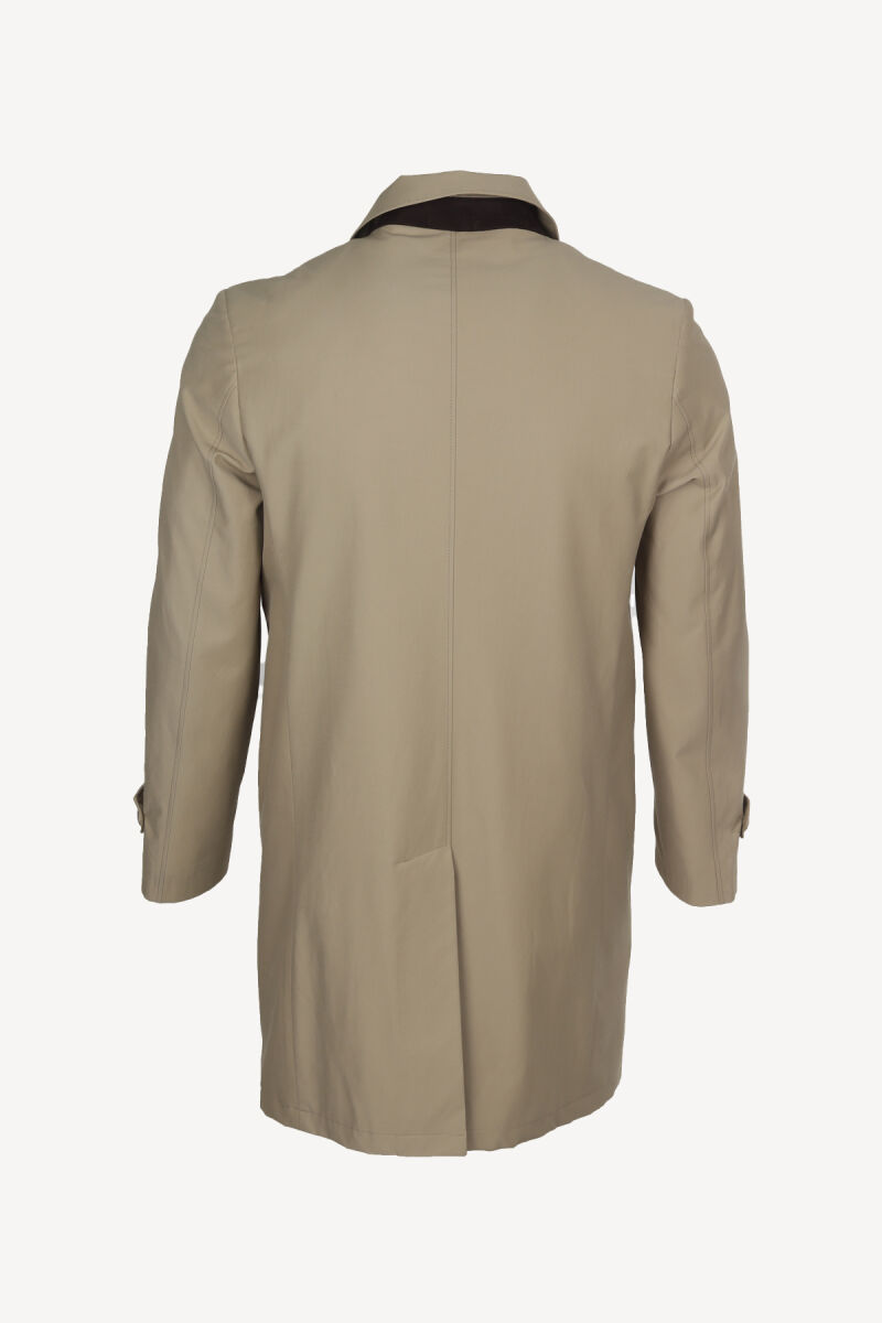 Erkek Bej Regular Fit Pardesü İçi Çıkmalı - 4