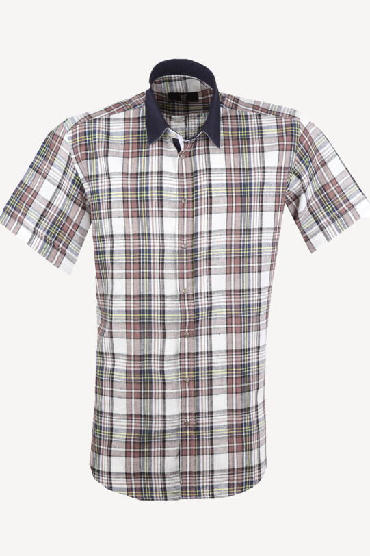 Erkek Beyaz Kısa Kol Spor Gömlek