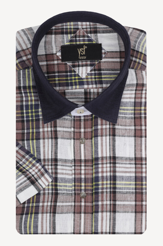 Erkek Beyaz Kısa Kol Spor Gömlek