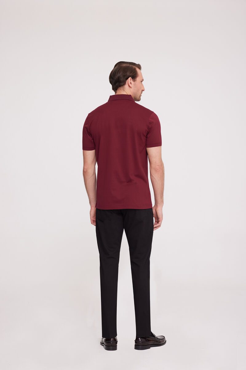 Erkek Bordo Polo Yaka TShirt - 6