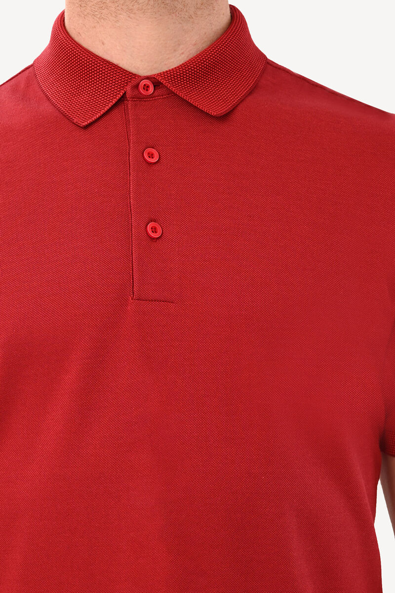 Erkek Bordo Polo Yaka Tshirt - 4