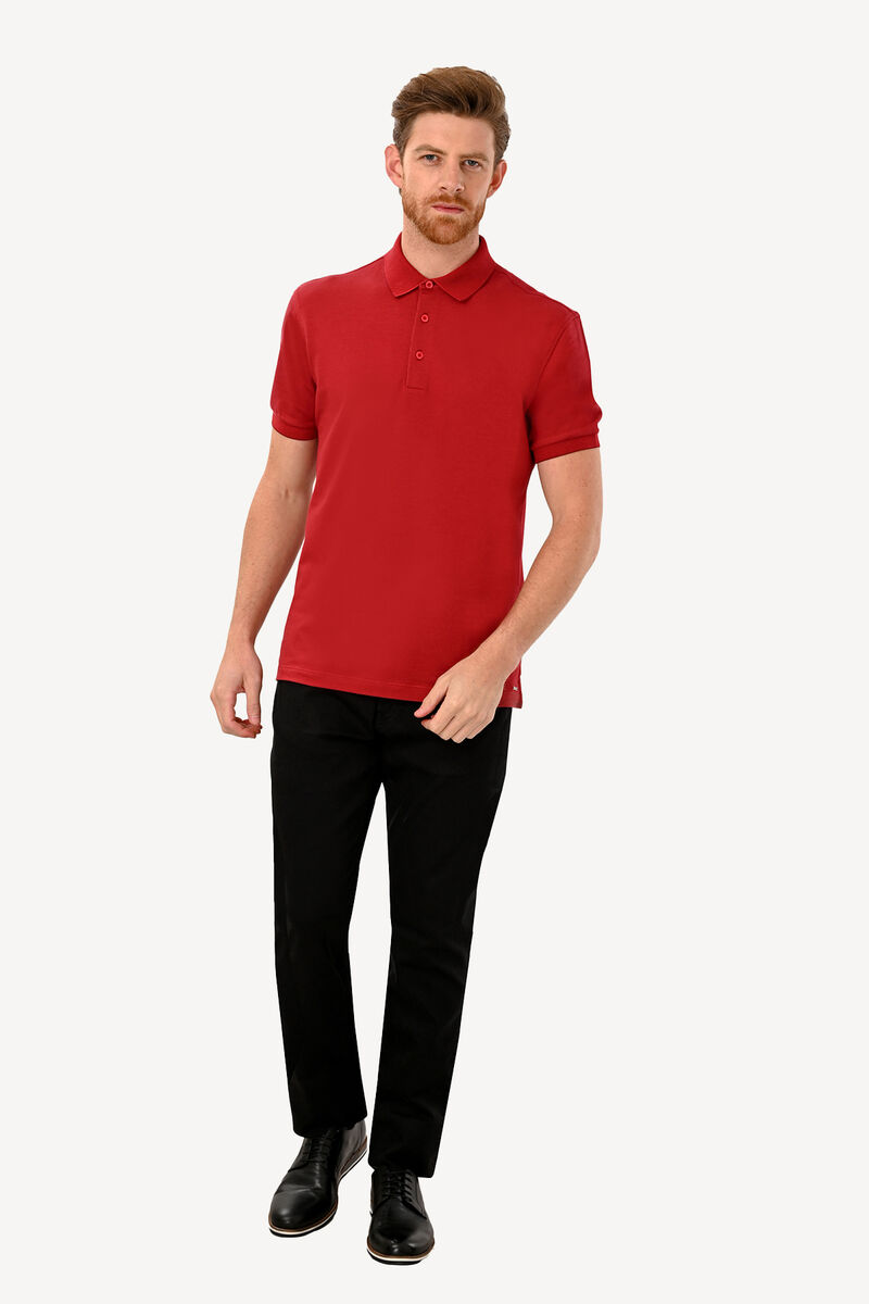 Erkek Bordo Polo Yaka Tshirt - 3