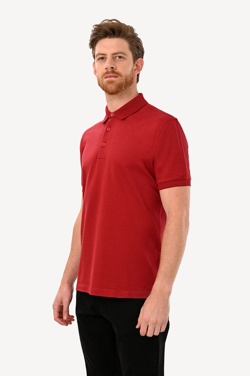 Erkek Bordo Polo Yaka Tshirt - 2