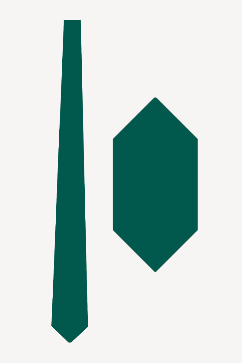 Erkek Düz Slim Kravat Mendil Set - 1