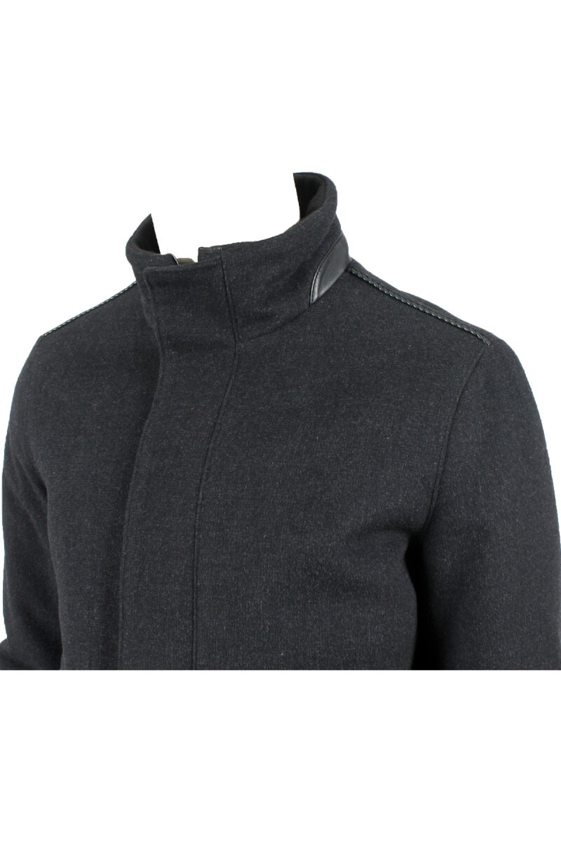 Erkek Füme Regular Fit Kaşmir Mont - 2