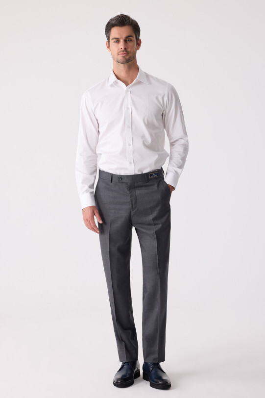 Erkek Füme Klasik Kumaş Pantolon