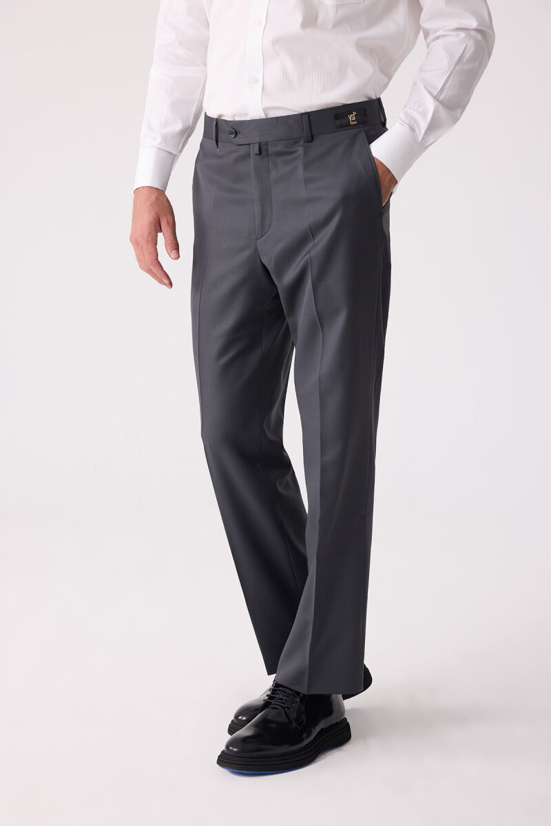 Erkek Füme Klasik Kumaş Pantolon - 2