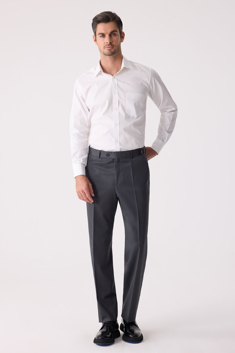 Erkek Füme Klasik Kumaş Pantolon - 3