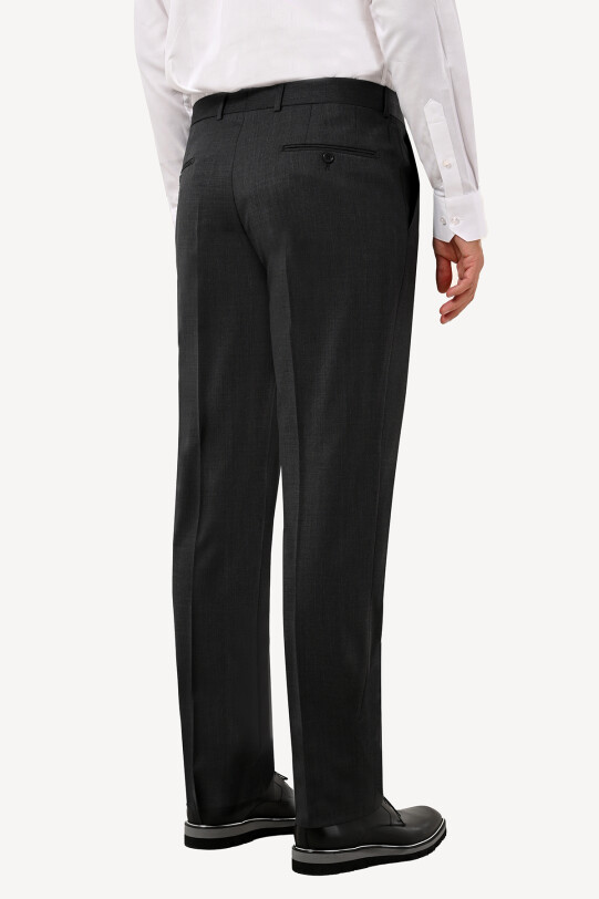 Erkek Füme Regular Fit Pantolon Kumaş