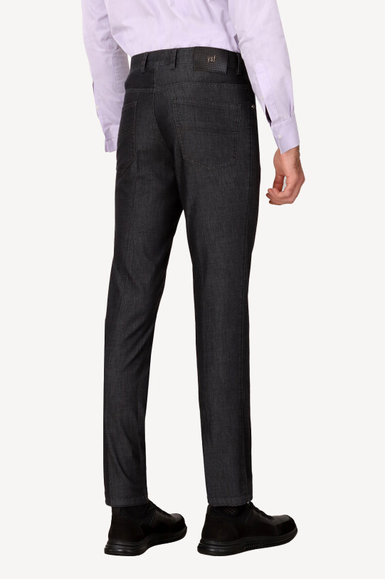 Erkek Füme Spor Kot Regular Fit Pantolon