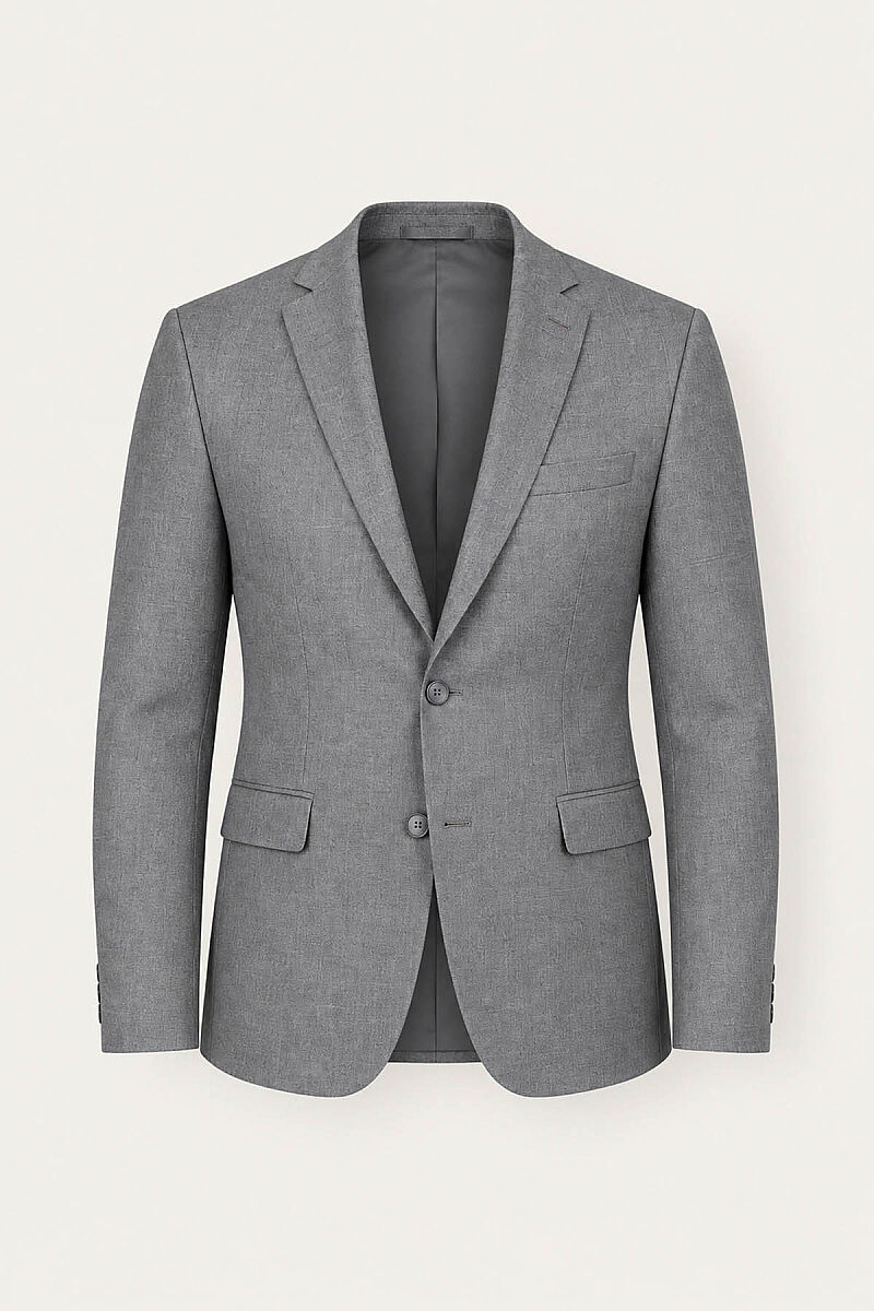 Erkek Gri Regular Fit Takım Elbise - 2