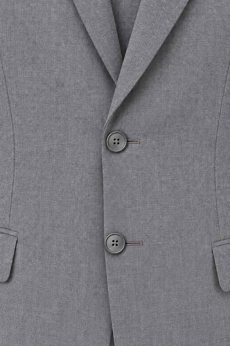 Erkek Gri Regular Fit Takım Elbise - 10