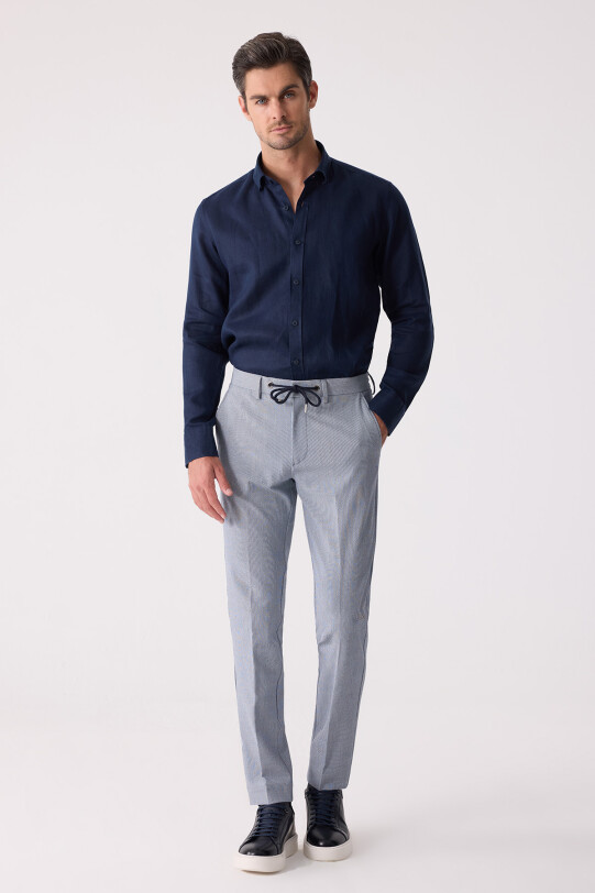 Erkek Gri Yazlık Jogger Pantolon