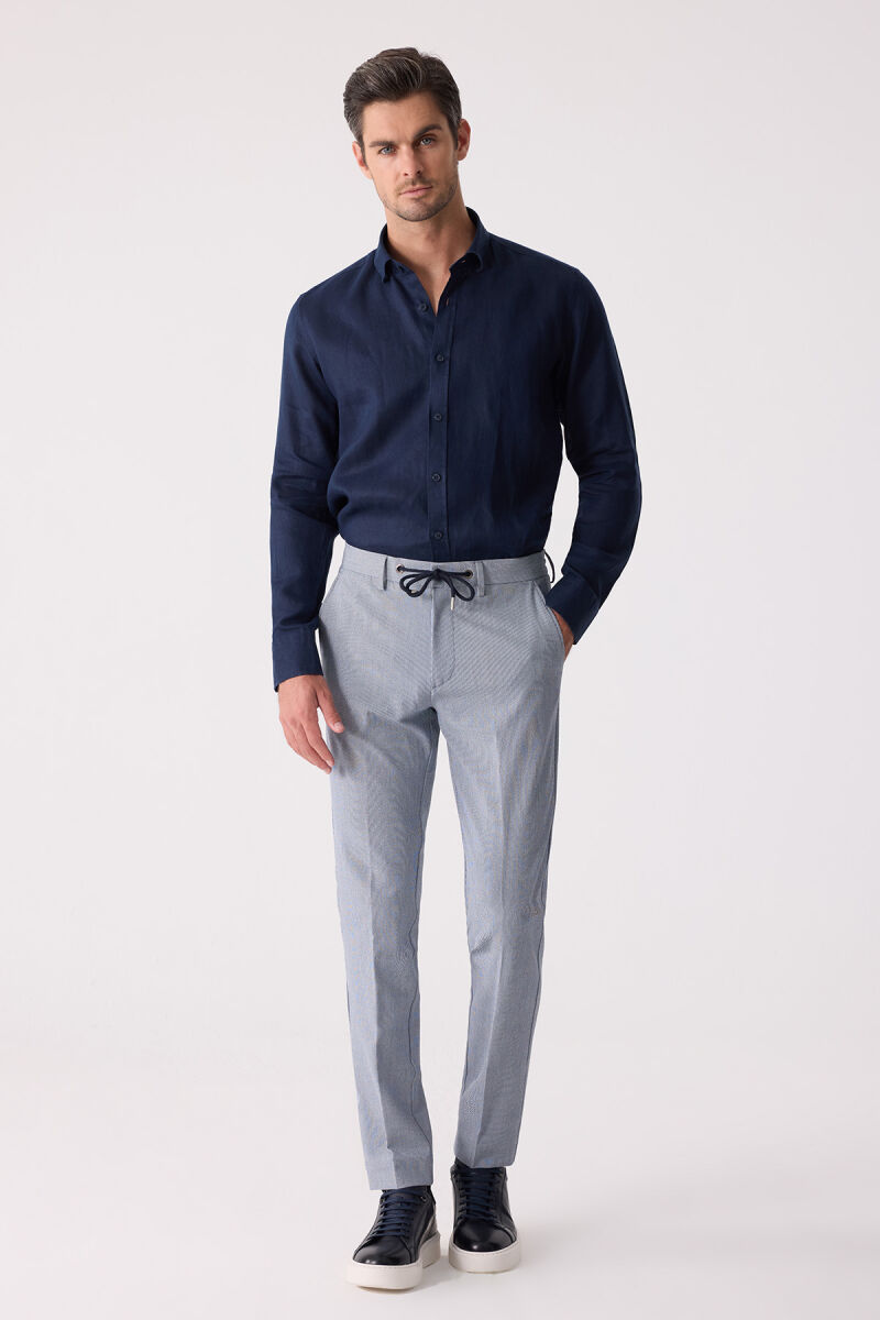 Erkek Gri Yazlık Jogger Pantolon - 1