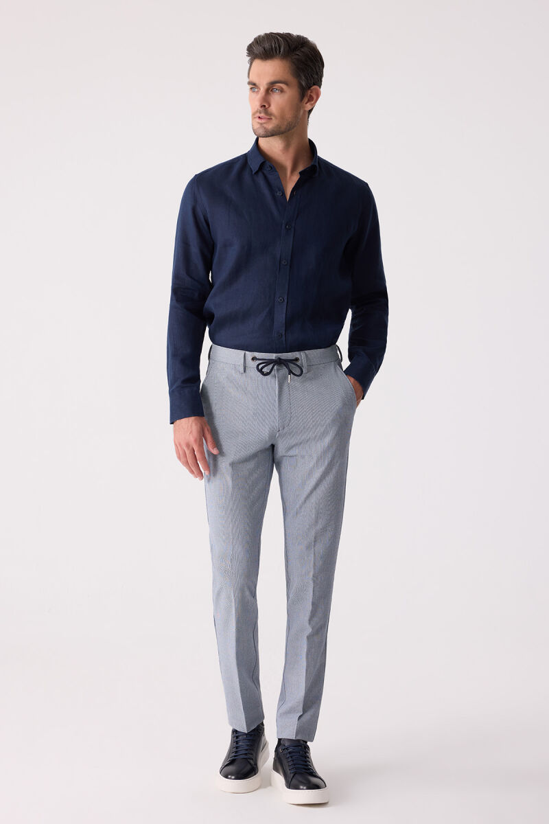 Erkek Gri Yazlık Jogger Pantolon - 3