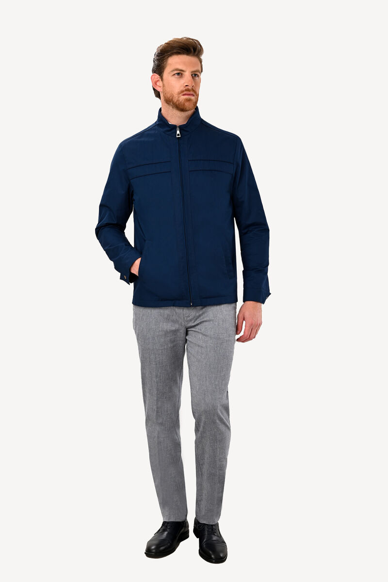 Erkek İndigo Mavi Yazlık Spor Mont - 2