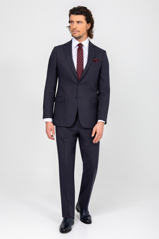 Erkek Kahverengi Regular Fit Takım Elbise