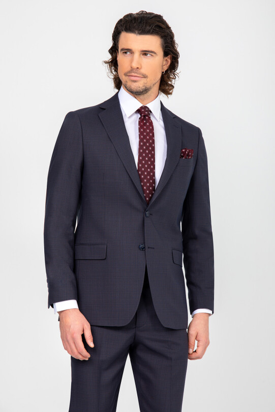 Erkek Kahverengi Regular Fit Takım Elbise