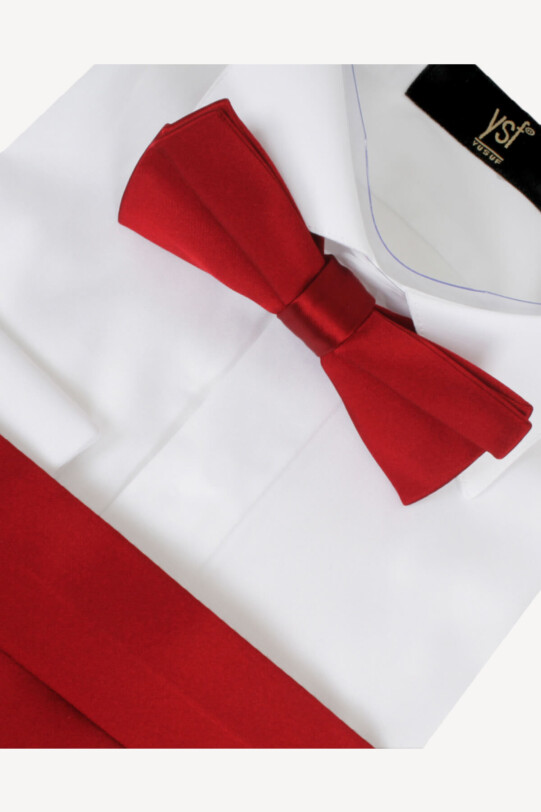Erkek Kırmızı Damatlık Kuşak Takım
