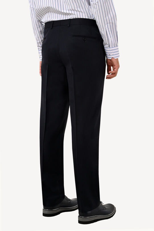 Erkek Koyu Lacivert Kumaş Pantolon