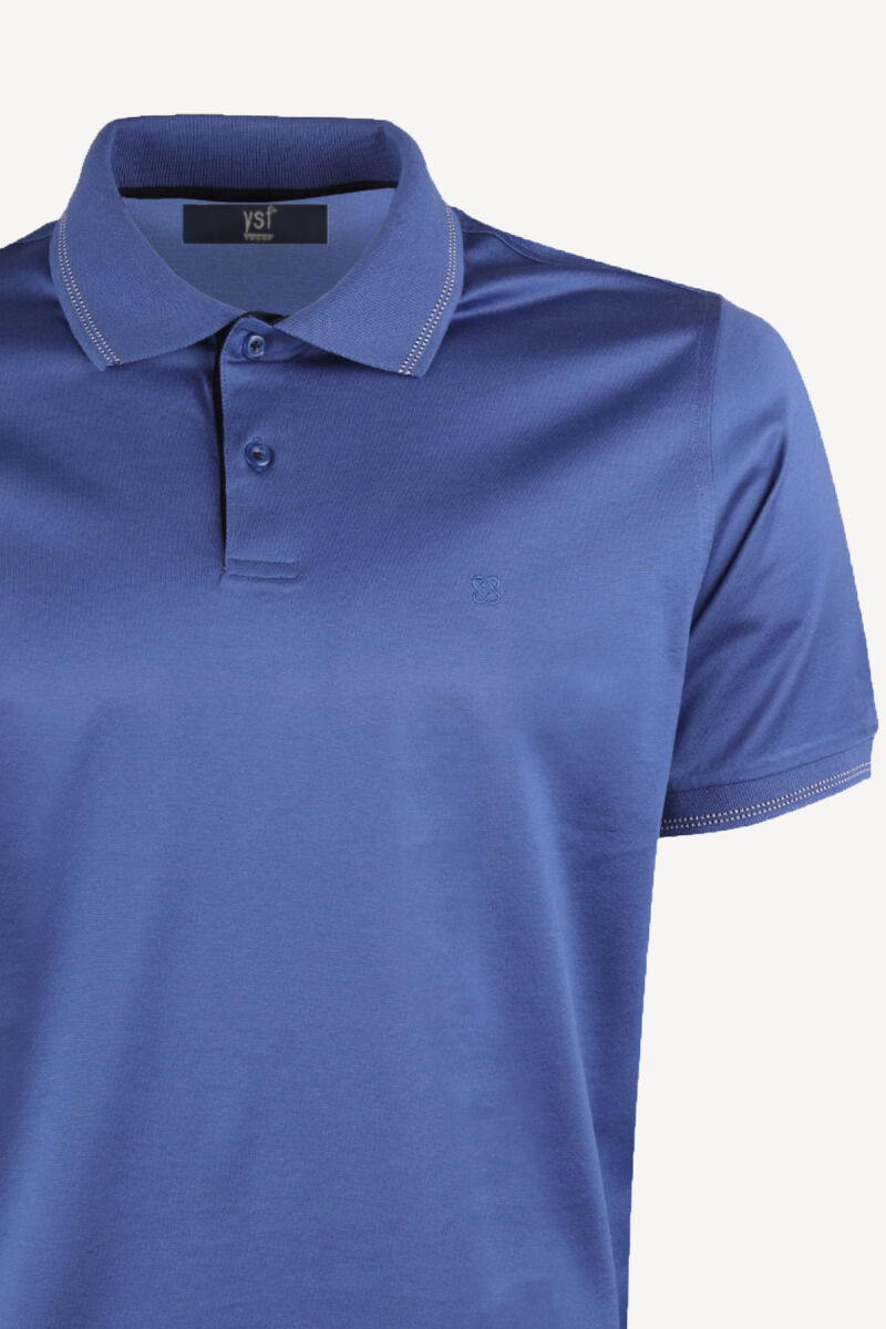 Erkek Koyu Mavi Polo Yaka Regular Fit Tshirt - 2
