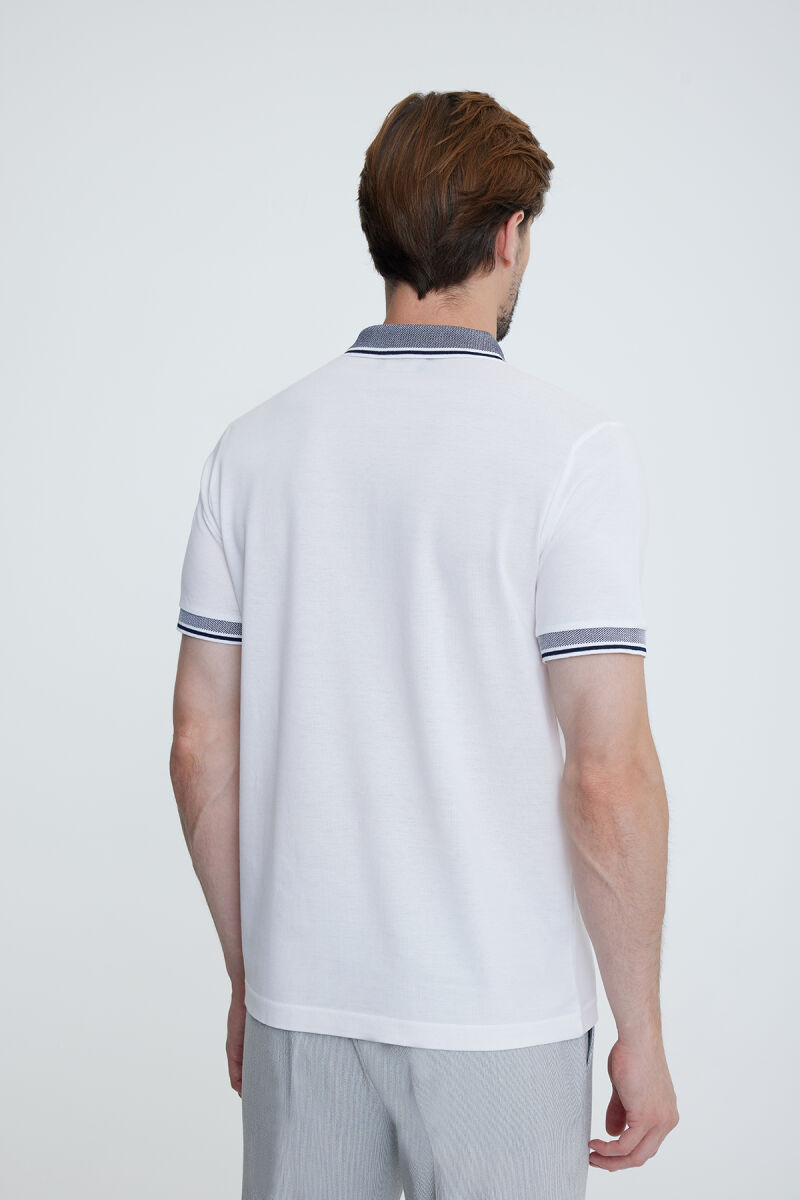 Erkek Krem Polo Yaka T-shirt - 6