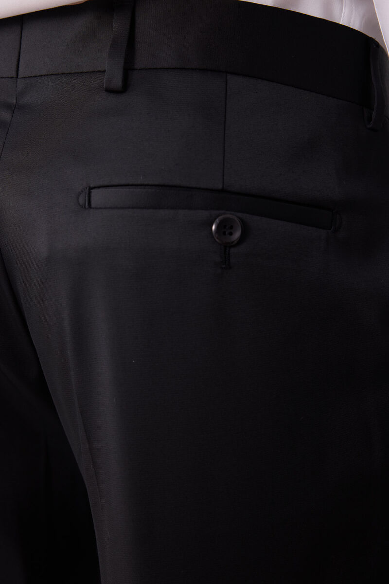 Erkek Krem Slim Fit Şal Yaka Damatlık - 11