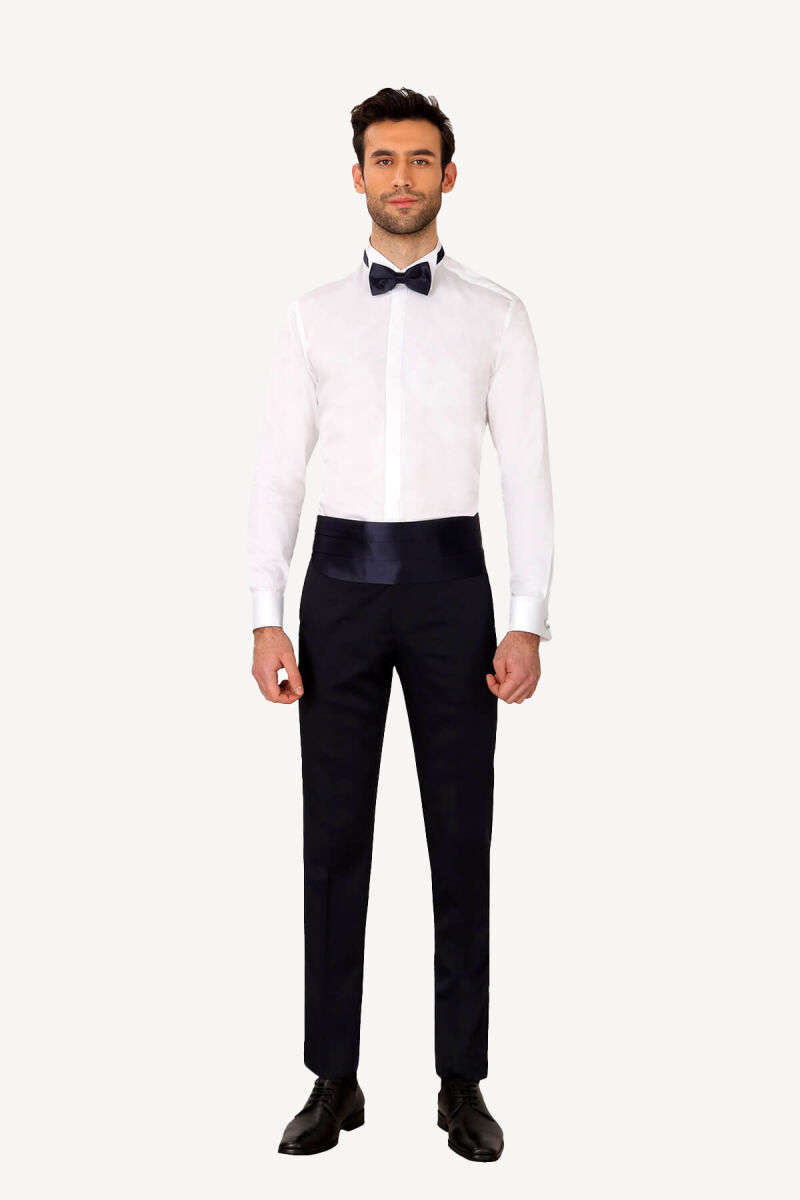 Erkek Lacivert Damatlık Kuşak Takım - 2