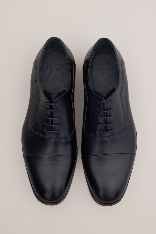 Erkek Lacivert Mat Bağcıklı Ayakkabı