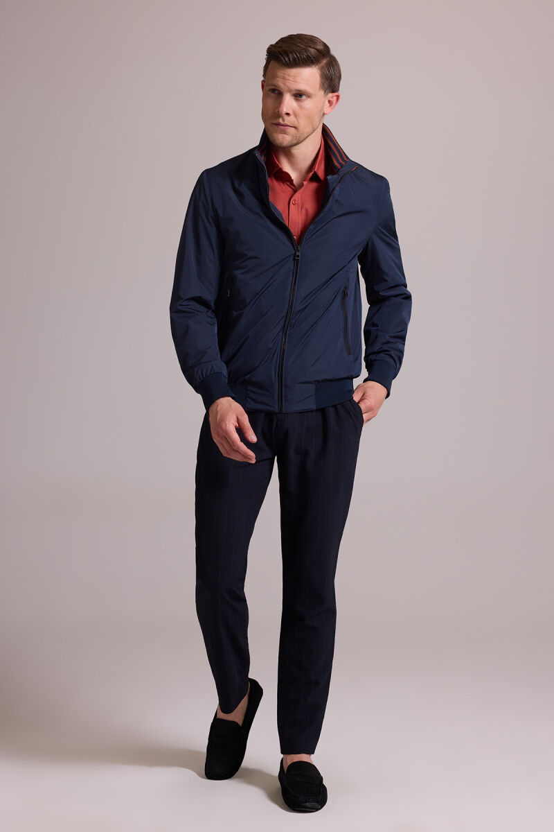 Erkek Lacivert Mont Yazlık Spor Altı Lastikli - 5