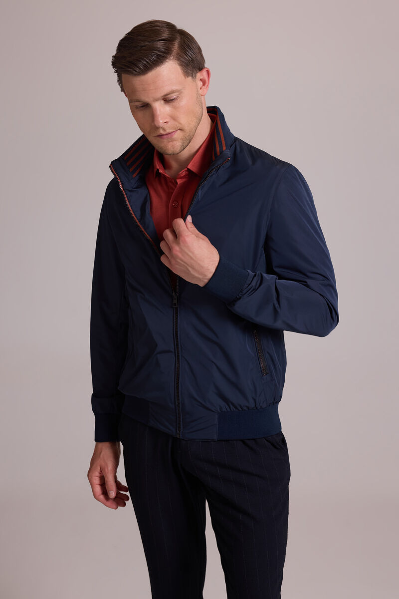 Erkek Lacivert Mont Yazlık Spor Altı Lastikli - 7