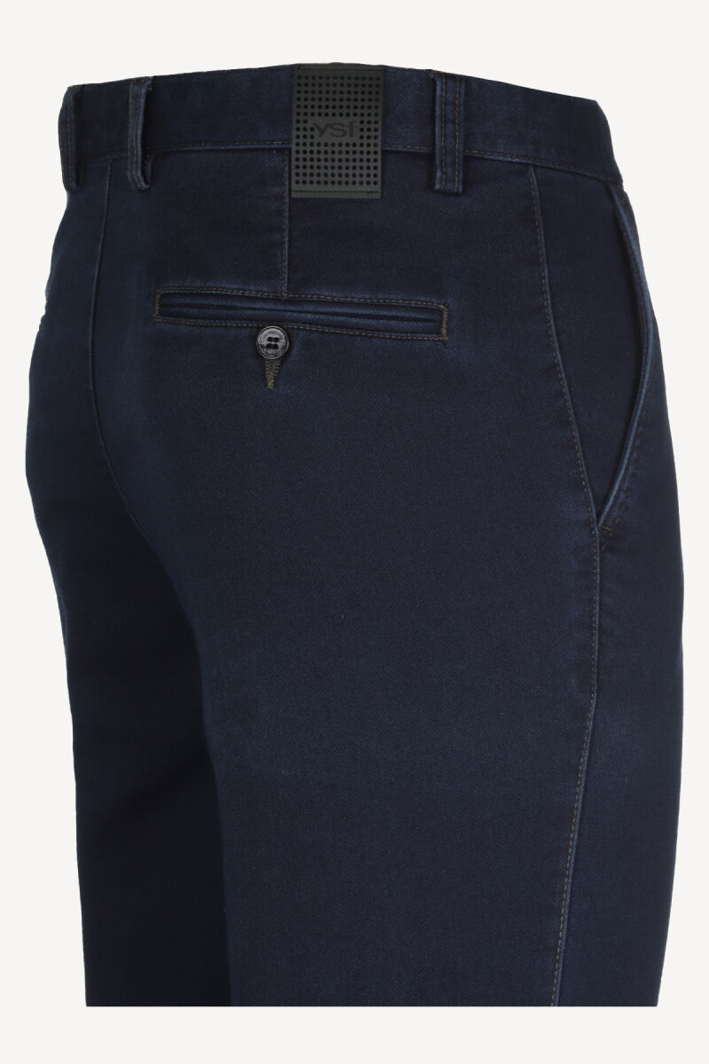 Erkek Lacivert Regular Fit Kot Spor Pantolon - 2