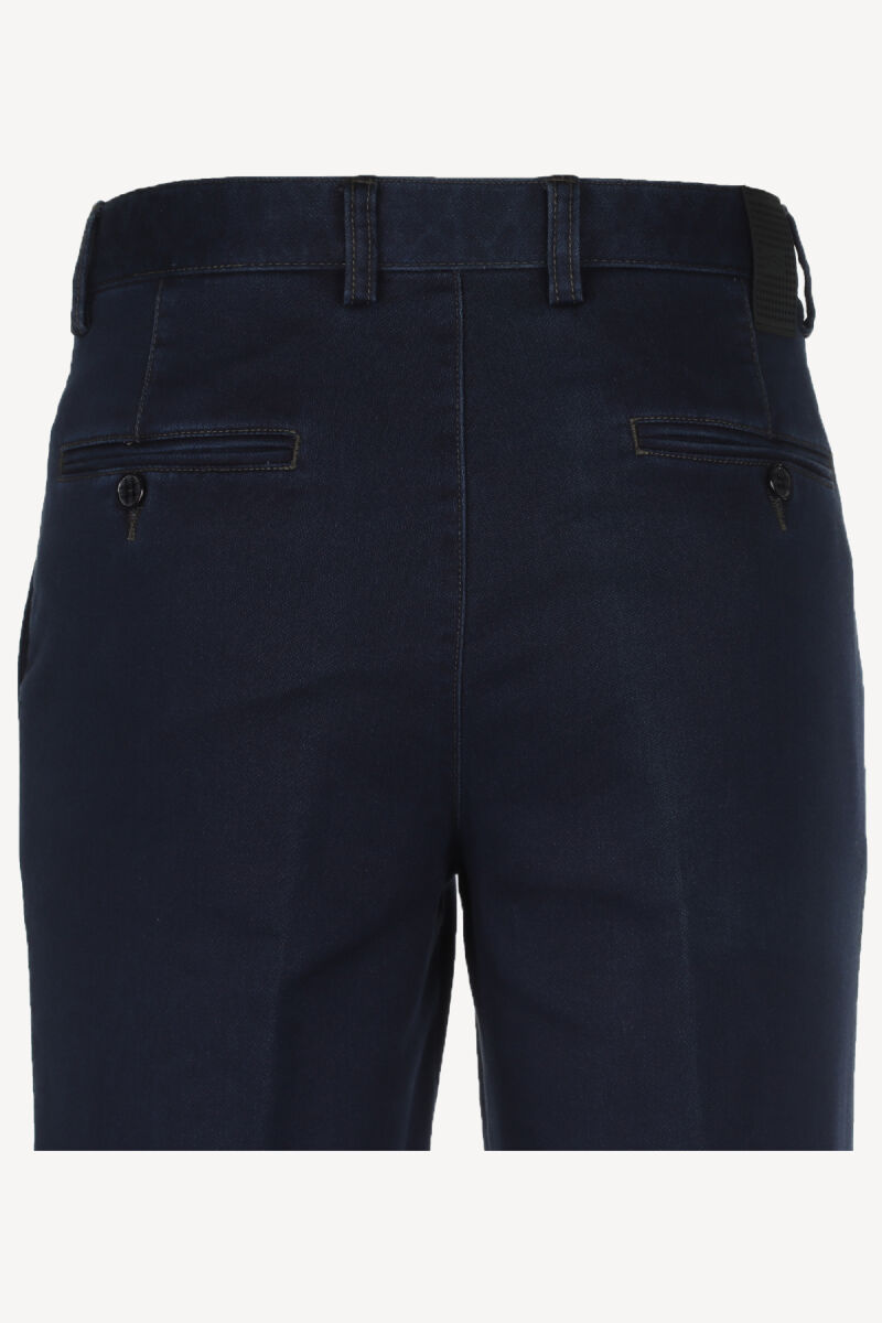 Erkek Lacivert Regular Fit Kot Spor Pantolon - 3