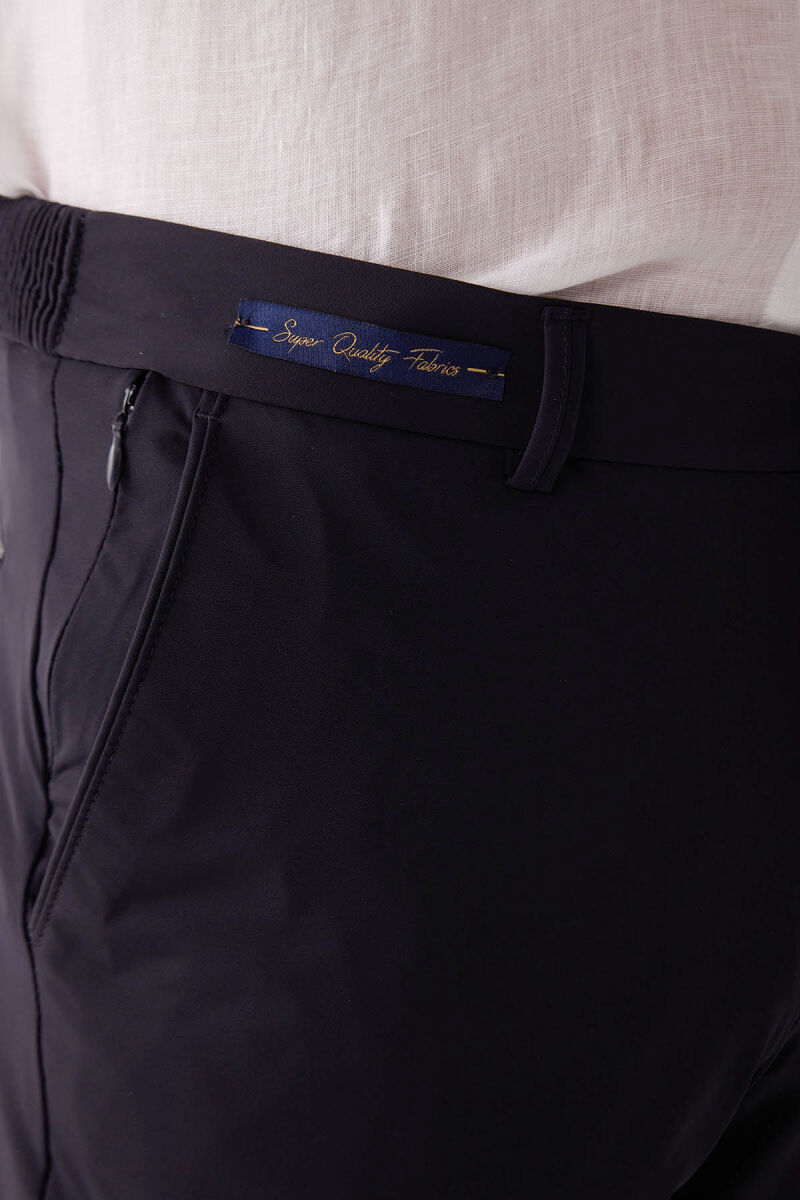 Erkek Lacivert Regular Fit Paraşüt Kumaş Pantolon - 7