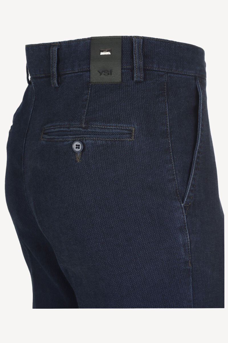 Erkek Lacivert Regular Fit Spor Kot Pantolon - 2