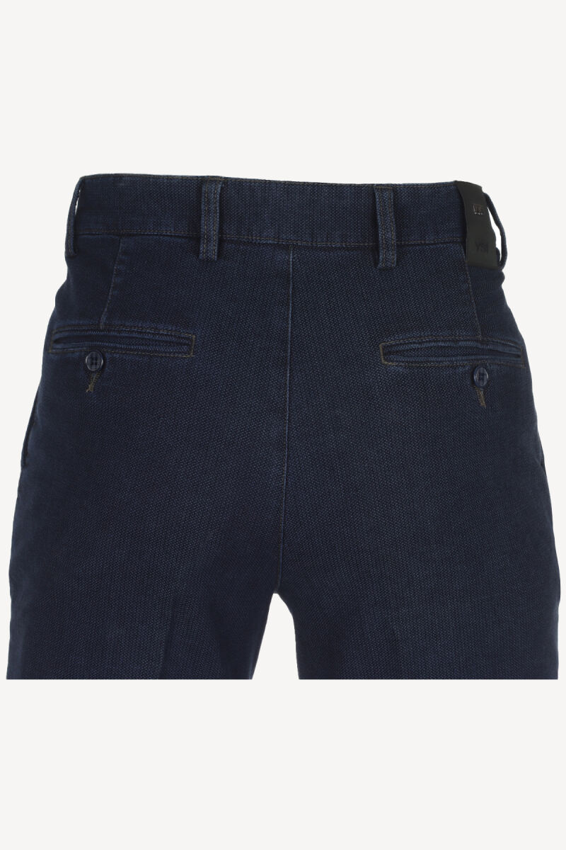 Erkek Lacivert Regular Fit Spor Kot Pantolon - 3