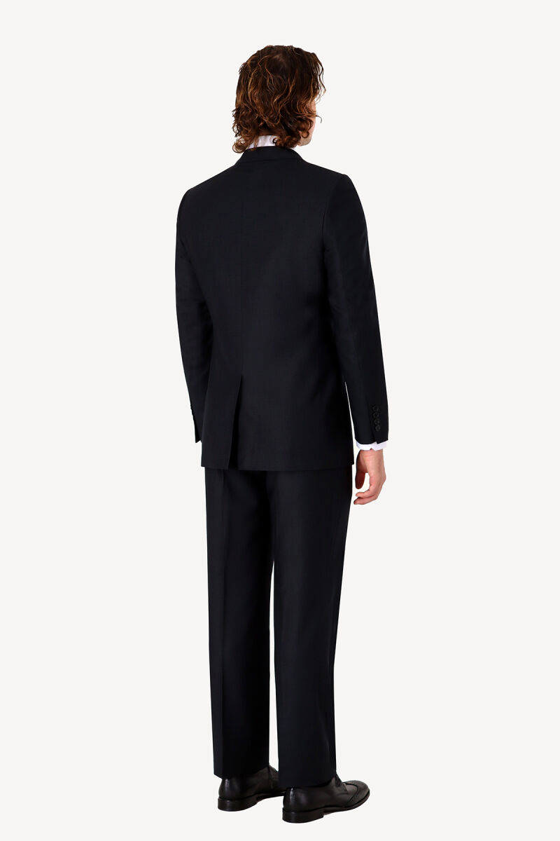 Erkek Lacivert Regular Fit Takım Elbise - 5