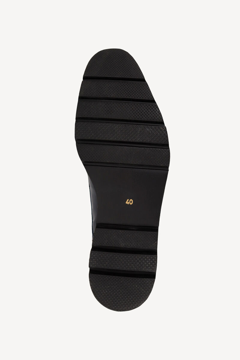 Erkek Lacivert Rugan Bağcıklı Casual Rugan Ayakkabı - 5