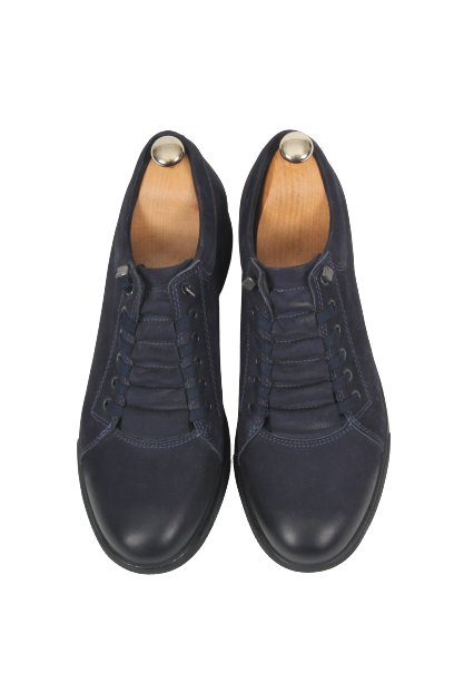 Erkek Lacivert Bağcıklı Casual Ayakkabı - 1