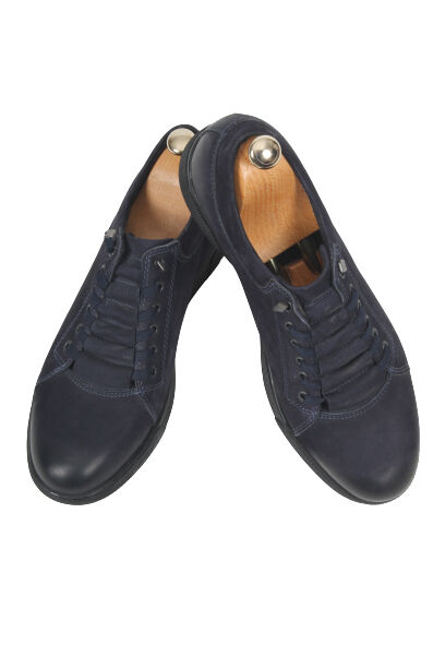 Erkek Lacivert Bağcıklı Casual Ayakkabı - 2