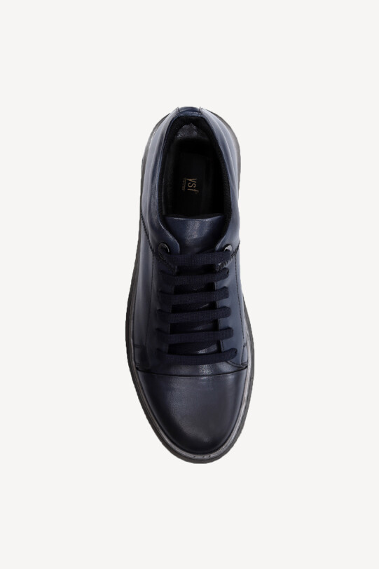 Erkek Lacivert Bağcıklı Casual Ayakkabı