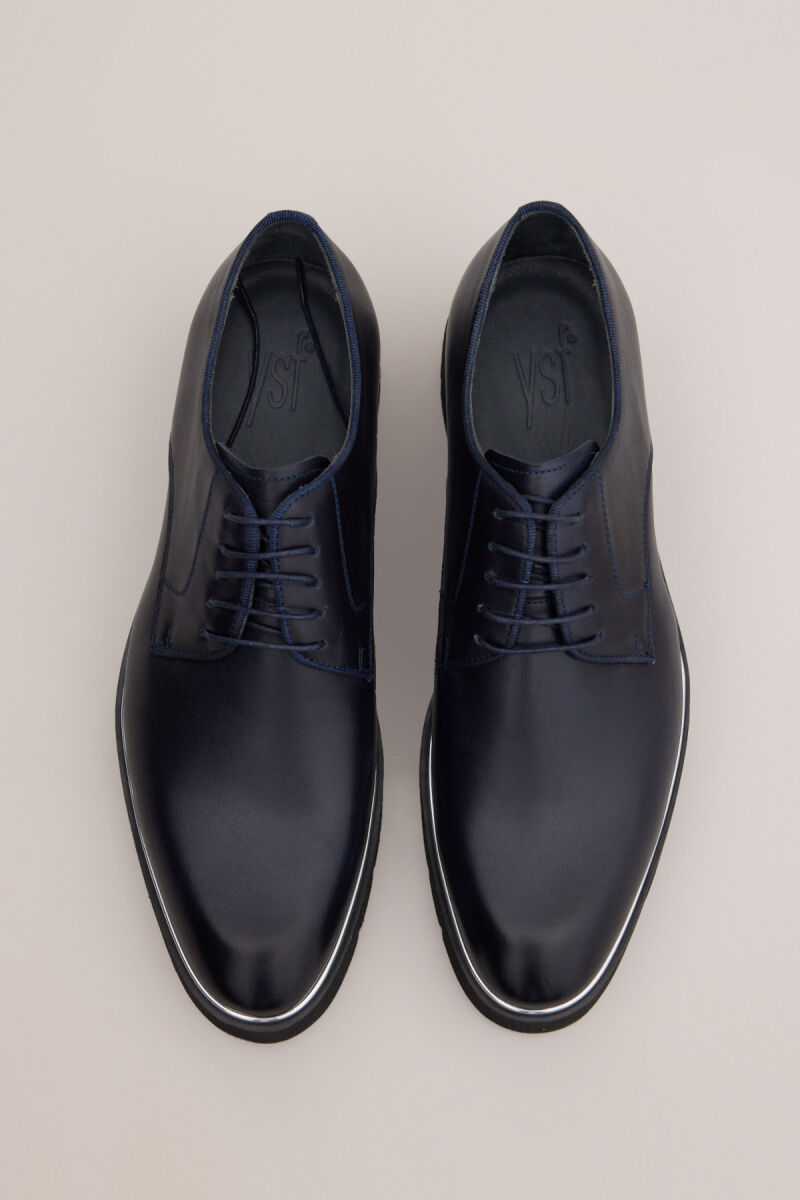 Erkek Lacivert Bağcıklı Casual Ayakkabı - 3